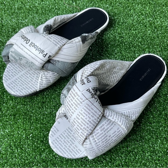 balenciaga sandals BALENCIAGA PRINTSANDALS WHITE(WOMENS) 37 1/2 EU - Picture 2 of 13